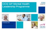 04 February 2014 kate.schneider@nhs.net CCG GP Mental Health Leadership Programme.