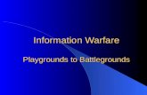 Information Warfare Playgrounds to Battlegrounds.