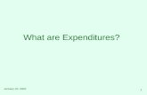 January 22, 2002 1 What are Expenditures?. January 22, 20022 What are Expenditures? Expenditures are General Fund expenditures from central service agencies.