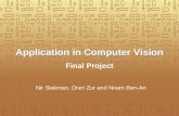 Application in Computer Vision Final Project Nir Slakman, Oren Zur and Noam Ben-Ari.