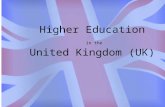 Higher Education in the United Kingdom (UK).