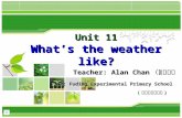 Unit 11 What’s the weather like? Teacher: Alan Chan （陈振浩） From: Fuding Experimental Primary School 福鼎市实验小学 ) Teacher: Alan Chan （陈振浩） From: Fuding