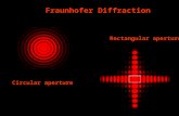 Circular aperture Rectangular aperture Fraunhofer Diffraction