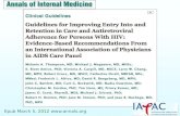 Epub March 5, 2012 . “Antiretroviral therapy (ART) is recommended and should be offered to all persons regardless of CD4 cell count.”