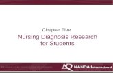 Nursing Diagnosis Research for Students Chapter Five.