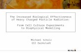 The Increased Biological Effectiveness of Heavy Charged Particle Radiation: From Cell Culture Experiments to Biophysical Modelling Michael Scholz GSI Darmstadt.