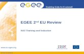 INFSO-RI-508833 Enabling Grids for E-sciencE   EGEE 2 nd EU Review NA3 Training and induction
