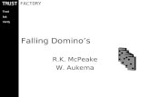 TRUSTFACTORY Trust but Verify Falling Domino’s R.K. McPeake W. Aukema.