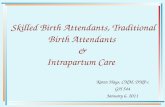 Skilled Birth Attendants, Traditional Birth Attendants & Intrapartum Care Karen Hays, CNM, DNP-c GH 544 January 6, 2011