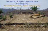 Poverty, Participation and Panchayats Anirudh Krishna, Duke University.