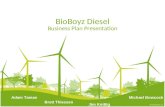 BioBoyz Diesel Business Plan Presentation Adam Taman Brett Thiessen Jim Knittig Michael Bowcock.