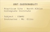 Practicum Site : North Albion Collegiate Institute  Subject : CGW4U  Instructor : Mr. Ellis.