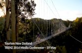 Tourism New Zealand TRENZ 2014 Media Conference – 19 May.