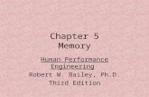 Chapter 5 Memory Human Performance Engineering Robert W. Bailey, Ph.D. Third Edition.