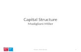 Capital Structure Modigliani-Miller 1Finance - Pedro Barroso.