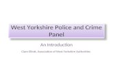 West Yorkshire Police and Crime Panel An Introduction Clare Elliott, Association of West Yorkshire Authorities.