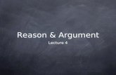 Reason & Argument Lecture 4. Lecture Synopsis 1. Meaning & Reference 2. Vagueness & Ambiguity 3. Equivocation.