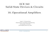 ECE 342 – Jose Schutt-Aine 1 ECE 342 Solid-State Devices & Circuits 18. Operational Amplifiers Jose E. Schutt-Aine Electrical & Computer Engineering University.