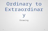 Ordinary to Extraordinary Drawing. Challenge Create a work of art that transforms an everyday object into something unexpected.