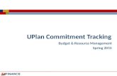 UPlan Commitment Tracking Budget & Resource Management Spring 2015.