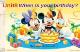 When is your birthday? Unit8 Section A(1a----2c)