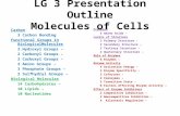LG 3 Presentation Outline Molecules of Cells Carbon 3 Carbon Bonding Functional Groups in BiologicalMolecules 2 Hydroxyl Groups – 2 Carbonyl Groups – 2.