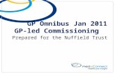 GP Omnibus Jan 2011 GP-led Commissioning Prepared for the Nuffield Trust.