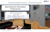 Transformational Technologies 11 October 2015Karen Blakeman   Karen Blakeman RBA Information Services   karen.blakeman@rba.co.uk