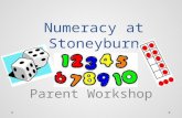 Numeracy at Stoneyburn Parent Workshop. .