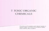 7. TOXIC ORGANIC CHEMICALS If we live as if it matters and it doesn't master, it doesn't matter. If we live as if it doesn't matter, and it matters, then.