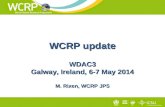 WCRP update WDAC3 Galway, Ireland, 6-7 May 2014 M. Rixen, WCRP JPS.
