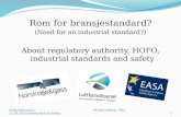 Rom for bransjestandard? (Need for an industrial standard?) About regulatory authority, HOFO, industrial standards and safety Solakonferansen 22.09.2015.