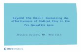 Beyond the Doll : Maximizing the effectiveness of Medical Play in the Pre-Operative Area Jessica Oviatt, MA, MEd CCLS.