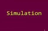 1 1 Slide Simulation. 2 2 Simulation n Advantages and Disadvantages of Simulation n Simulation Modeling n Random Variables n Simulation Languages n Validation.