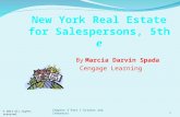 Chapter 3 Part I Estates and Interests1 New York Real Estate for Salespersons, 5th e By Marcia Darvin Spada Cengage Learning © 2013 All rights reserved.