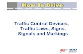 Traffic Control Devices, Traffic Laws, Signs, Signals and Markings.