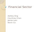 Financial Sector Ashley Ong Courtney Chan Jamie Lam Kevin Co.