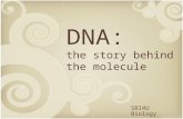 DNA: the story behind the molecule SBI4U Biology.