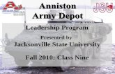 Leadership Program Presented by Jacksonville State University Fall 2010: Class Nine.