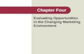 Evaluating Opportunities in the Changing Marketing Environment Chapter Four.