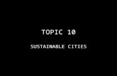 TOPIC 10 SUSTAINABLE CITIES. Why sustainability matters?