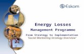 Energy Losses Management Programme From Strategy to Implementation ‘Social Marketing Strategy Overview’