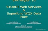 EPA Region 10 STORET Web Services & Superfund WQX Data Flow Region 10: STORET 2007 User’s Conference Sue McCarthy mccarthy.sue@epa.gov Matt Gubitosa gubitosa.matt@epa.gov.