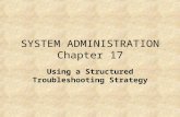SYSTEM ADMINISTRATION Chapter 17 Using a Structured Troubleshooting Strategy.