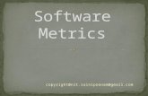 Copyright@nit.sainipoonam@gmail.com. 1. Software Metric- A definition 2. Types of Software metrics 3. Frame work of product metrics 4. Product metrics.