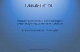 SUBELEMENT T6 Electrical components: semiconductors; circuit diagrams; component functions [4 Exam Questions - 4 Groups] 1Electrical Components 2014.