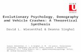 Evolutionary Psychology, Demography and Vehicle Crashes: A Theoretical Synthesis David L. Wiesenthal & Deanna Singhal Source: Wiesenthal, D. L. & Singhal,
