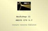 CFX 5.7 Catalytic Converter Simulation Workshop 11 ANSYS CFX 5.7.