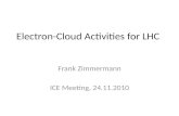 Electron-Cloud Activities for LHC Frank Zimmermann ICE Meeting, 24.11.2010.