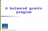 A balanced grants program. Today’s presentation n Overview of City Life grants n Consider three dimensions: n Whole of city through to local n Big impact.